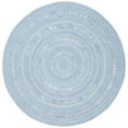 thumbnail image 4 of SAFAVIEH Cape Cod Salome Geometric Polyester Area Rug, Blue, 6' x 6' Round, 4 of 4