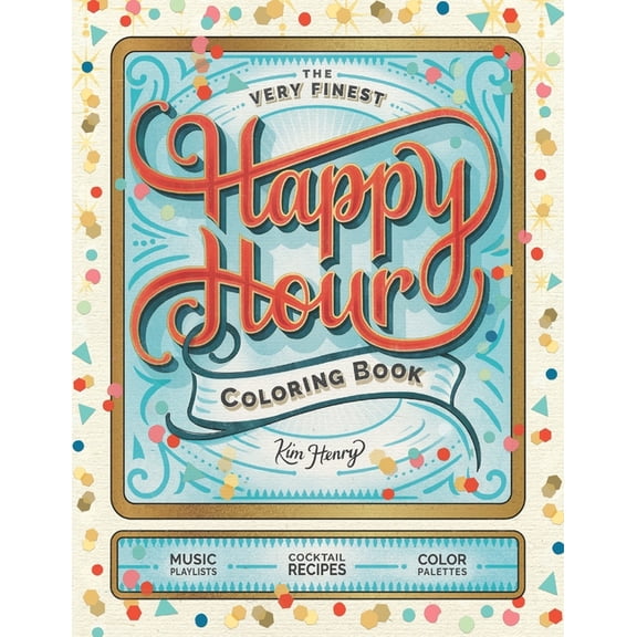 The Very Finest Happy Hour Coloring Book (Paperback)