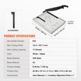 thumbnail image 6 of KFFKFF Paper Cutter Guillotine Trimmer 18" 20 Sheets Cutting Capacity Metal Base, 6 of 7
