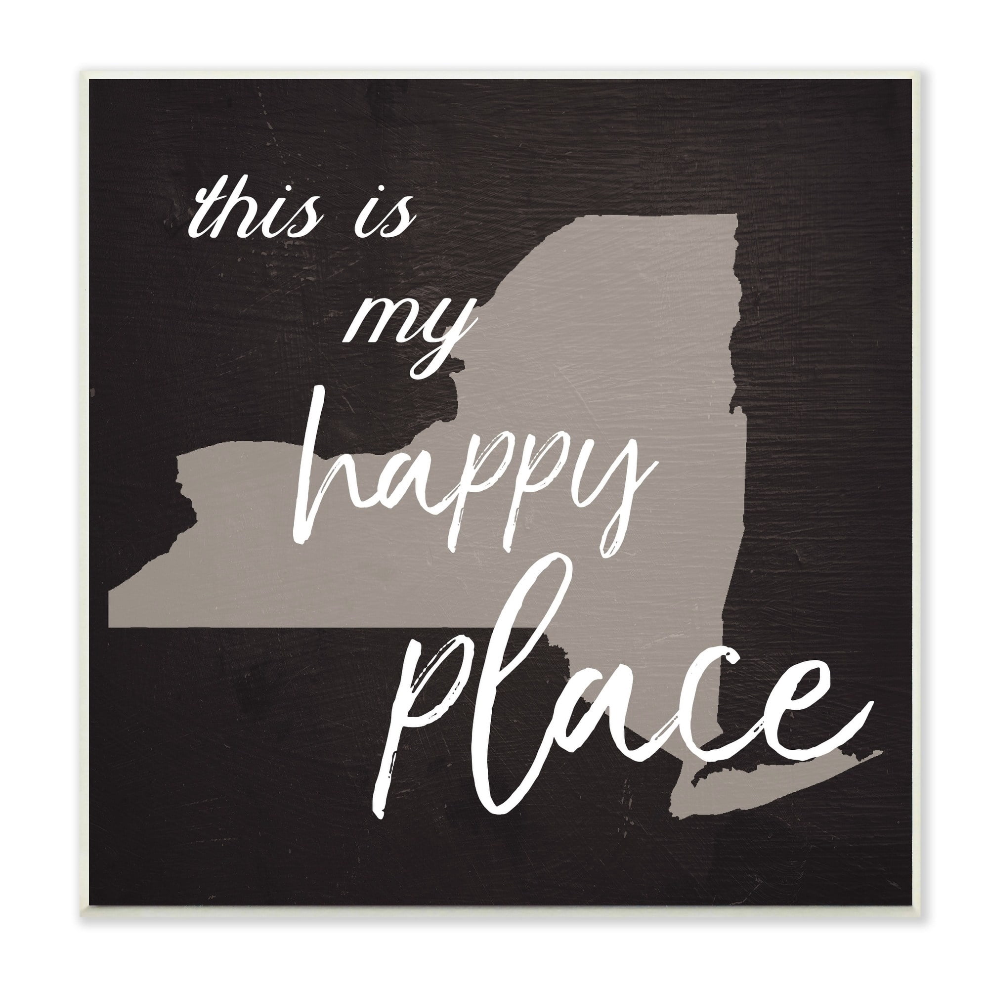 the stupell home dcor collection this is my this is my happy place new york wall plaque art, 12 x 12
