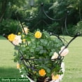 thumbnail image 5 of Large Obelisk Trellis for Plant Supports 18.5in x 22.9in - Durable Metal Garden Support Cage for Peonies, Ideal for Indoor & Outdoor Use, Elegant Design, Easy to Install, 5 of 8