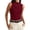 Wine #14, variant on Tank Tops Women Mock Neck Sleeveless Tops 2026 Summer Knit Office Layer Tees Ribbed Lightweight Turtleneck Loose Fit Basic Tanks