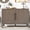Brown, variant on Mintazer 47.25" Farmhouse Sideboard with 2 Doors & Adjustable Feet, Wooden Storage Cabinet with Pine Veneer & Metal Handles for Entryway Living Room, Gray