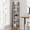 Black, variant on Ladder Shelf, Bookshelf Bookcase, Freestanding Corner Storage Shelve with 2 Hooks for Home Office, Living Room, Kitchen, Bedroom, Industrial, 11.8"D x 13.4"W x 72.8"H, Rustic Brown