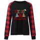 thumbnail image 4 of Pntutb Mujer Moda Casual Manga Larga Cómodo Estampado Navideño Sudadera tops Blusa Pntutb Pntutb-3907, 4 of 7