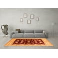 thumbnail image 3 of Ahgly Company Indoor Rectangle Oriental Orange Industrial Area Rugs, 2' x 5', 3 of 4