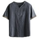 thumbnail image 2 of pstuiky Camisas de manga corta para hombre, Camisa informal de manga corta con cuello en V para hombre, cómoda y a la moda. camisetas de hombre l, 2 of 4