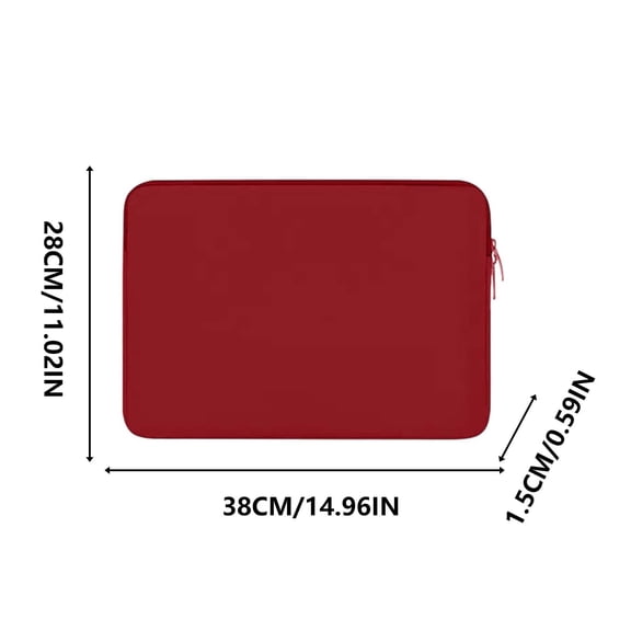 Leodye 1PCS Laptop Sleeve - Soft Lining Padded Zipper Cover, Compatible with Most Laptops -14IN