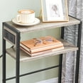 thumbnail image 2 of Small Narrow Side Table with Charging Station Slim Nightstand with USB Ports Outlet with Storage Shelf Gray BG102UBZ01, 2 of 10