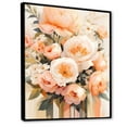 thumbnail image 2 of Designart "Tranquil Peony Blossoms II" Peony Floater Framed Canvas Prints, 2 of 5
