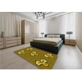 thumbnail image 5 of Ahgly Company Machine Washable Indoor Rectangle Transitional Dark Bronze Brown Area Rugs, 3' x 5', 5 of 7