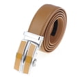 thumbnail image 2 of Men's Genuine Leather Ratchet Dress Belt with Automatic Buckle L:37"-38", 2 of 4