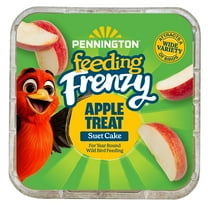 Pennington Feeding Frenzy Apple Treat Suet Cake, 11.75 Oz Suet Cakes for Wild Birds, Wild Bird Food, 1 Pack, Fresh
