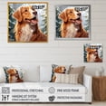 thumbnail image 4 of Designart "Winter Happiness of Labrador Dog" Animals Framed Wall Art Decor - Modern Brown Dog Hallway Framed Wall Art Decor, 4 of 6