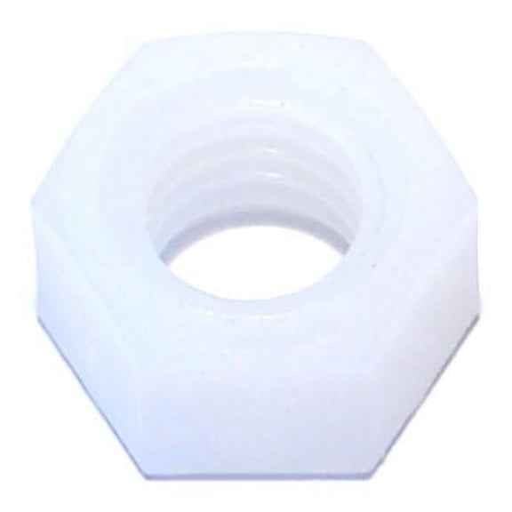 3/8"-16 Nylon Plastic Coarse Thread Hex Nuts MSNN-055 (15 pcs.)