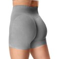 thumbnail image 1 of YEOREO Shorts d'Entraînement Sans Couture pour Femmes Taille Haute Intensifier Course Gym Yoga Workout, 0 Gris Uni, TG, 1 of 5