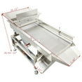 thumbnail image 3 of Electric Linear Sifter Machine Stainless Steel Straight Vibrating Screen 1 Layer 2mm Screen 2 Motor, 3 of 13