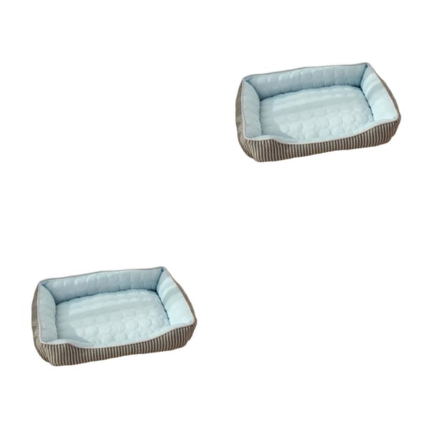 Billuyoard Sofá de tela para perros - Ropa cómoda Múltiples tamaños disponibles Suministros elegantes para mascotas Cama para perros azul S 2piezas