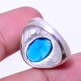 thumbnail image 2 of Blue Sapphire (Simulated) 925 Sterling Silver Turkish Jewelry Ring s.7.5 R7870, 2 of 2