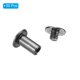 thumbnail image 3 of Uxcell 50 Sets Chicago Screws, M5x10mm Tornillo de Chicago niquelado, tornillo de unión Phillips para cuero, negro, 3 of 7