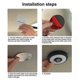 thumbnail image 4 of USB Rechargeable Car Interior LED Dome Roof Ceiling Light Reading Lamp Magnetic, 4 of 5