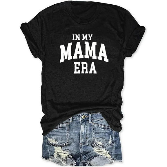 Womens Boy Mama Shirt Casual Letter Printed Boy Mom T-Shirts Short Sleeve Mother's Day Graphic Tee Tops