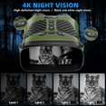 thumbnail image 3 of Night Vision Goggles - 4K Night Vision Binoculars with 48MP and 3 Inch Display, 8X Digital Zoom and 7-Level Infrared Black with White, Backlit Button, 3 of 6