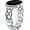 Black/Silver, variant on Celtic Bracelet Band Compatible with Samsung Galaxy Watch 8 40mm 44mm & Watch 8 Classic 46mm Women, Dressy Stainless Steel Jewelry Link Strap, Elegant Metal Watch Band