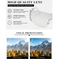 thumbnail image 7 of Wrap Around Y2K Sunglasses for Women Men Shield Flat Top Shades Futuristic Technology Frameless Sun Glasses, 7 of 7