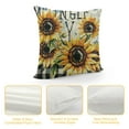 thumbnail image 4 of Qinduosi  Decorative Sunflower Pillow Cover Set of , Yellow Black Buffalo Plaid Throw Pillow Cover, Farmhouse Sunflower Decor for Home Outdoor Sofa Couch, Fall Flower Pillow case (No Insert) White, 4 of 5