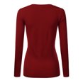 thumbnail image 3 of JJ Perfection Women's Long Sleeve V-Neck Pullover Sweater with Plus Size, 3 of 3