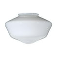 thumbnail image 4 of B&P Lamp® 14 Inch Diameter 6" Fitter Opal Schoolhouse Shade, 4 of 5