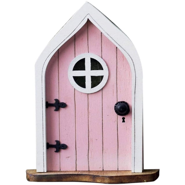 Porte de Fée Elf Porte de Fée en Bois Décorations d'Arbre de Fée Porte Elfe