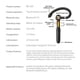 thumbnail image 4 of Injueey Auriculares de 1 pieza, auriculares recargables compatibles con Bluetooth, botón táctil de trabajo, negocios con micrófono, negro y rojo Type2 NO2, 4 of 6