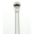 thumbnail image 2 of Handlebar Mustache Ribbon Pacifier Clip, 2 of 2
