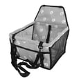 thumbnail image 1 of Asiento de coche para mascotas, patrón de pata de oso, asiento de coche para perros, asiento de coche plegable para mascotas, muy versátil, 1 of 8