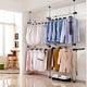 thumbnail image 1 of Perchero de ropa, herramientas portátiles para colgar ropa interior, resistente, ajustable, para colgar ropa, armario, 3 postes, 4 barras EOTVIA NO, 1 of 6