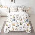 thumbnail image 2 of Homewish Teens Female Men Cartoon Cats Bedding Comforter Set 7-Piece,Kawaii Animal King Bedding Sets,Cute Pets Ultra Soft Bed Sheets,Luxury Bedroom Decor,Reversible, 2 of 8