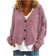 thumbnail image 1 of Puntoco Chaqueta De Punto Informal Con Botones Y Estampado De Otoño E Invierno Para Mujer, Abrigo De Felpa, 1 of 4