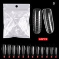 thumbnail image 5 of 60Pcs Fake Nails Quick Building Removable Harmless Allergy Free Ultra-Thin Extend Nail Plastic Transparent Nail Mold Tips Manicure Designs for Nail Salon, 5 of 8