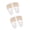 Beige, variant on 2 Pairs Seamlessly Socks For Women Nonslip Toe Separator Designs Soft Cotton Blend Comfortable Socks For Daily Wear