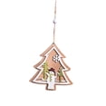 thumbnail image 4 of Adornos navideños de granja, decoraciones para árboles de Navidad, colgante de madera navideño para Muñeco de nieve, 4 of 9