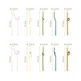 thumbnail image 2 of Reusable Bent Glass Straws Thick Lengthening Cute Curved High Borosilicate Glass Drinking Straws for Milk Tea Milkshakes Smoothies, 1pc, 2 of 7