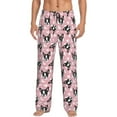 thumbnail image 2 of Lsque French Bulldog Print Men's Pajama Pants, Lounge Pant - Comfortable Home Wear,Elastic Waistband, Stylish Design-Small, 2 of 9