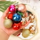 thumbnail image 5 of Bola de Navidad colorida de 4 cm con colgante de purpurina mate para colgar en el árbol, adorno brillante para fiestas navideñas en casa, 5 of 5