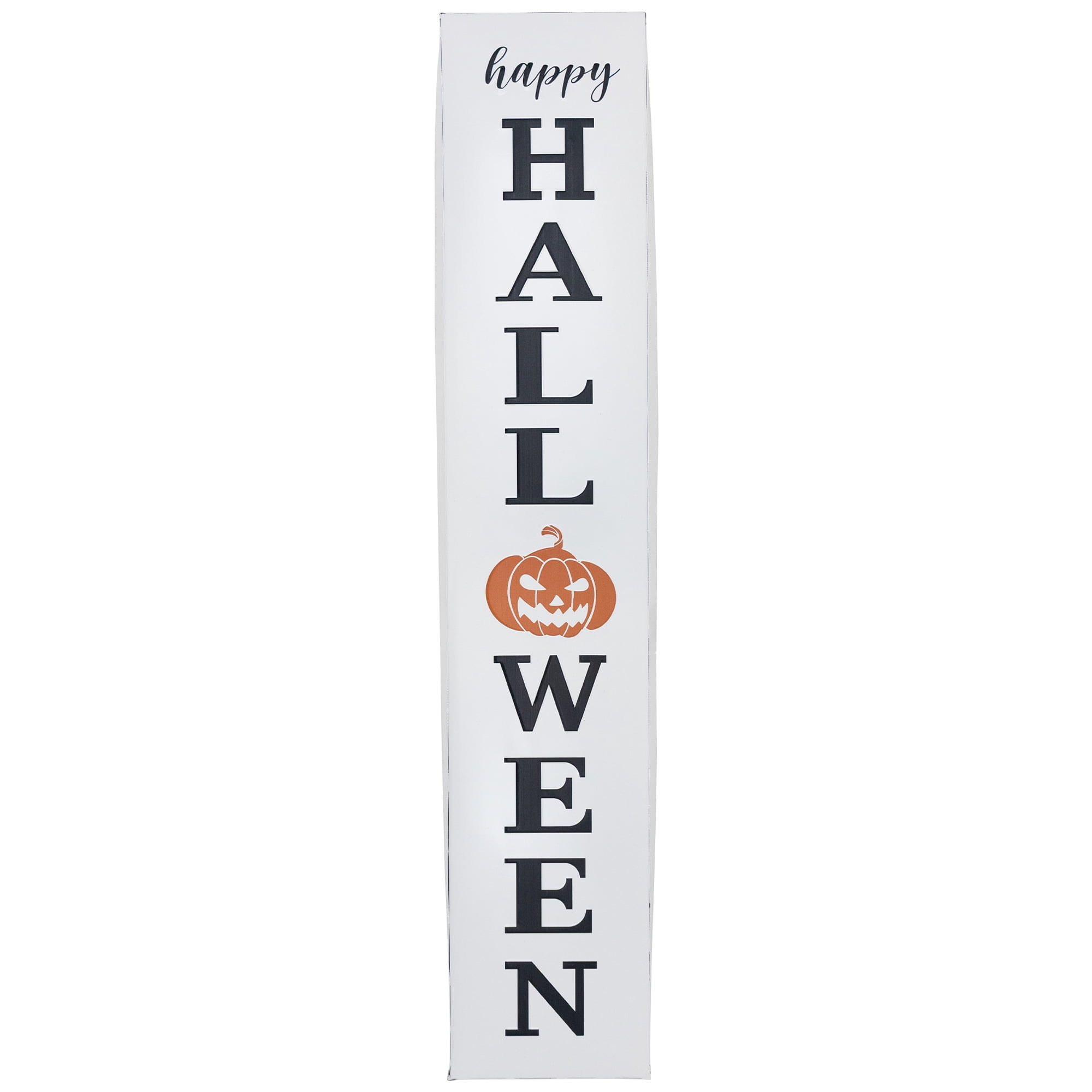 Northlight Happy Halloween Metal Porch Board Sign - 31.5"