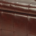 thumbnail image 3 of Safavieh Grand Banc de Rangement en Hêtre Manhattan en Cordovan, 3 of 5