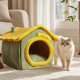 thumbnail image 5 of Dog House Foldable Pet Cats House Cats Beds Cats Tent Prevents Slip Bottom Removable Roof Soft Comfortable Pet Products, 5 of 6