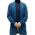 thumbnail image 3 of Cenuakty Men Long Sleeve Cardigan Casual Shawl Collar Open Front Knit Sweater Drape Cape Fall Tops, 3 of 6