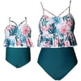 thumbnail image 4 of Mommy and Me Bathing Suit Two Piece Swimming Suit Family Matching Swimsuits Ruffle Bikini Set, 4 of 5